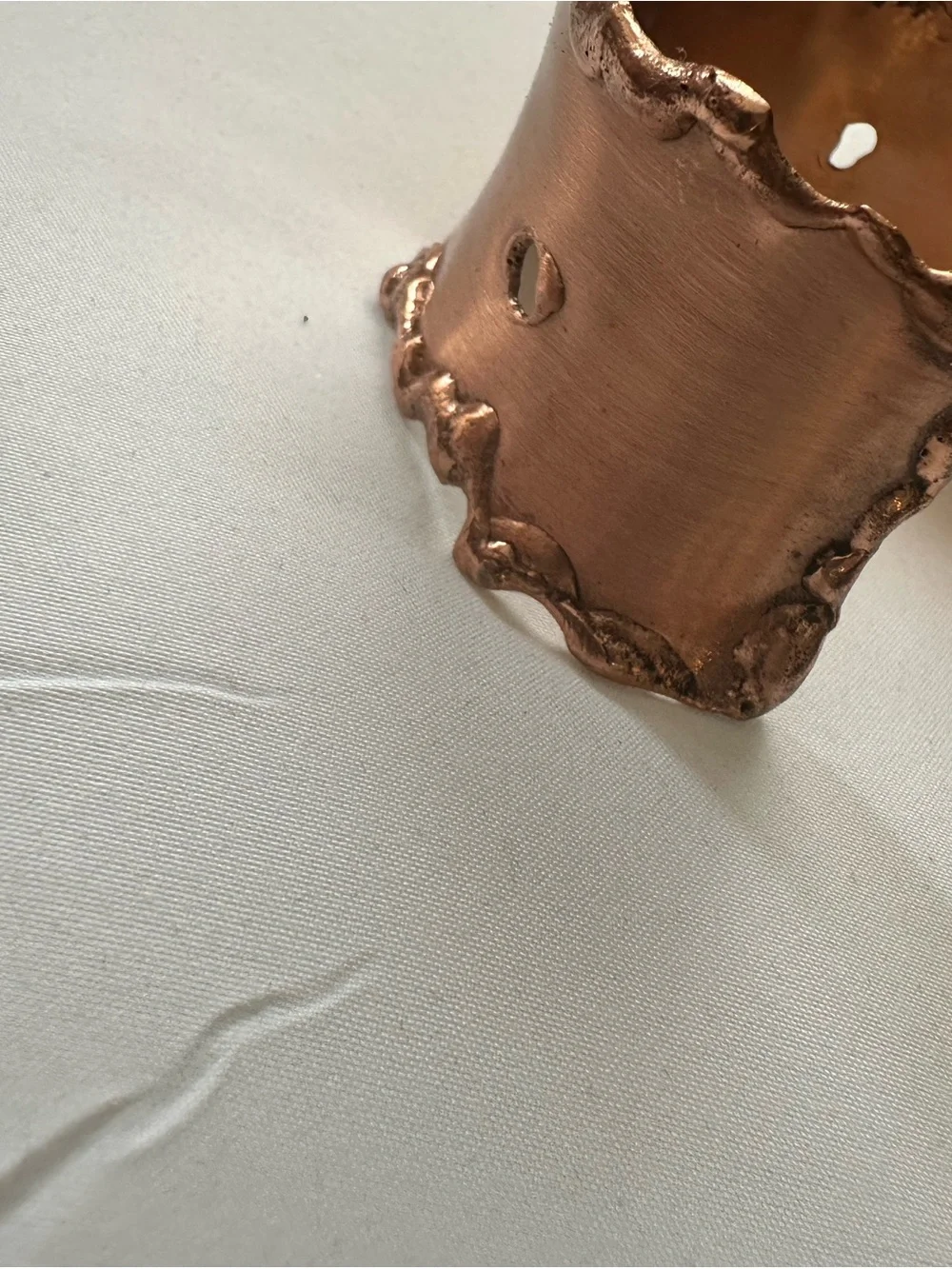 Handcrafted Copper Wide Cuff Bracelet - Stylish Copper Wearable